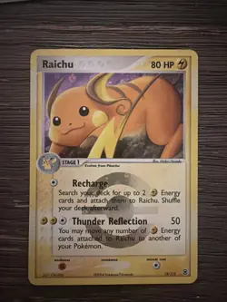 Raichu 12/112 Reverse Holo FireRed & LeafGreen - Pokemon Card - Lp - Image 1