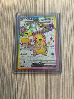 Pokemon Pikachu ex 219/191 Full Art Promo Tera Holo SVP: Surging Sparks TCG Card - Image 1