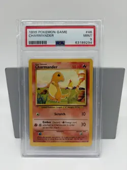 Pokemon Charmander PSA 9 Mint – Base Set BS - #46/102 – Englisch, vom Handler! - Image 1