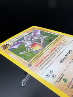 AERODACTYL Prerelease Pokemon Card - WOTC - 1st Edition Fossil 1/62 HOLO LP/NM - Image 3