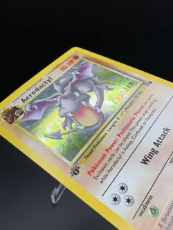 AERODACTYL Prerelease Pokemon Card - WOTC - 1st Edition Fossil 1/62 HOLO LP/NM - Image 4