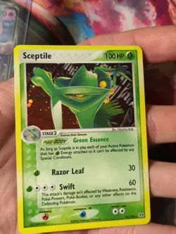 Pokemon Sceptile Holo 10/106 Ex Emerald NM Swirl 2005 - Image 3