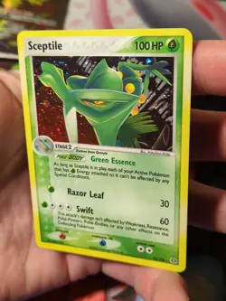 Pokemon Sceptile Holo 10/106 Ex Emerald NM Swirl 2005 - Image 4