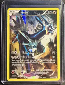 Dialga Promo Full Art XY77 XY 120 HP Holo English Pokemon Card - Image 1