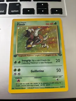 Pokemon TCG Pinsir Jungle 9/64 Holo 1st Edition Holo Rare - Image 1