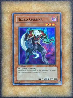 Yugioh Necro Gardna TAEV-EN012 Super Rare 1st Ed LP - Image 1