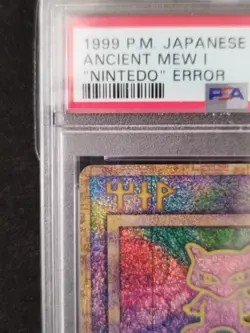 Ancient Mew PSA9 Nintendo Error 1999 Japanese Promo Mint Pokemon Card F/S - Image 3