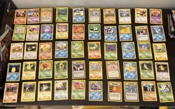 Pokemon Team Rocket Base+ 100 Card Bulk Lot LP-MP Common & Uncommon WOTC Vintage - Image 1