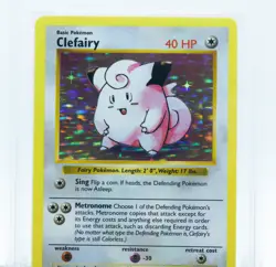 PSA 9 CLEFAIRY 5/102 Shadowless Edition Holo Rare Base Set 1999 - Pokemon Card - Image 2