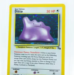 PSA 9 DITTO 3/62 Holo Rare Fossil Set WOTC 1999 - Pokemon Card - Image 2
