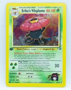 ERIKA'S VILEPLUME 5/132 1st Edition Holo Rare Gym Heroes 2000 - Pokemon Card - Image 1