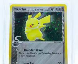 PSA 9 PIKACHU (Delta) 93/92 Secret Rare Holoswirl Ex Legend Maker - Pokemon Card - Image 2