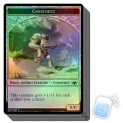10 pcs FOIL CONSTRUCT TOKEN (17/21) Modern Horizons Magic MTG MINT CARD - Image 1