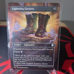 MTG Lightning Greaves Commander Lost Caverns of Ixalan 0114 Borderless - Image 1