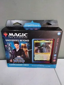 Magic the Gathering CGC: Doctor Who Commander Deck Masters of Evil Sealed Box 195166228815 - Image 1