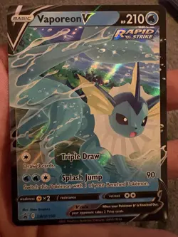 Pokemon V Card Lot - Leafeon, Flareon, Vaporeon, Glaceon, Promo, Holo, 4 Cards - Image 4
