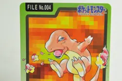 Pokemon card CarddassPocket Monsters Charmander File No.004 1997 Japanese LP - Image 2