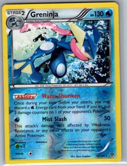 Greninja 41/146 Reverse Holo - XY Base Set - Pokemon Card - LP - Image 1