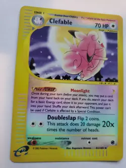 Clefable Expediton Holo Pokemon Card Base WOTC LP - NM - Image 1