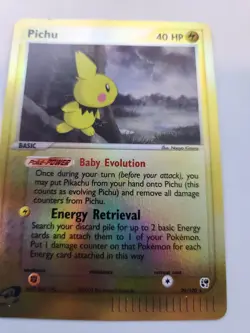 Pichu Ex Reverse Holo Base Pokemon Card WOTC NM - Image 4