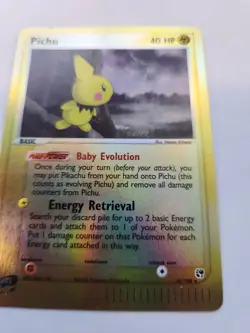 Pichu Ex Reverse Holo Base Pokemon Card WOTC NM - Image 5