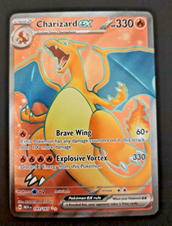 Pokemon Charizard ex 183/165 Sv: Scarlet & Violet 151 Holo NM - Image 1
