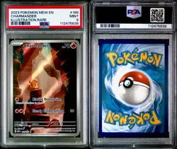 PSA 9 MINT - Charmander 168/165 Pokemon Scarlet & Violet 151 Illustration Rare - Image 3