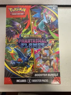 Pokemon TCG Mega Evolution Phantasmal Flames Booster Bundle Sealed - Image 1