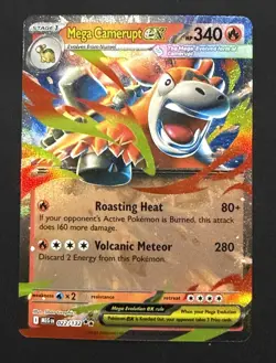 Mega Camerupt ex 022/132 Double Rare Mega Evolution Pokemon Near Mint PACK FRESH - Image 1