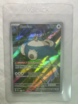 Snorlax SVP 051 Illustration Rare - Pokemon 151 ETB Black Star Promo NM - Image 1