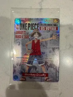 Monkey.D.Luffy (055) (College Basketball US Voyage) P-055 One Piece Promotion... - Image 1