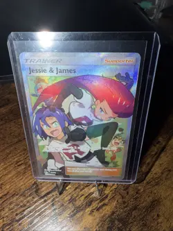 Pokemon TCG Jessie And James Full Art Trainer Card 68/68 Hidden Fates NM 002 - Image 1