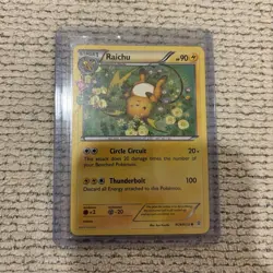 Pokemon Raichu Generations RC9/RC32 Holo Card 90 HP 100 Attack - Image 1