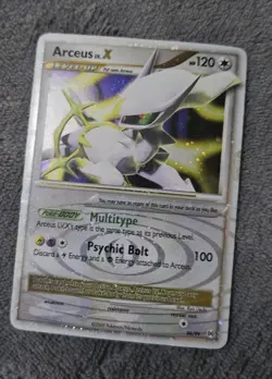 Pokemon TCG Arceus LV.X 2009 Platinum Holo Rare Card 96/99 - Image 1