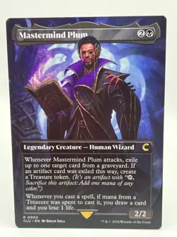 Magic: The Gathering - Mastermind Plum, Borderless Art, Ravnica Clue Edition - Image 1