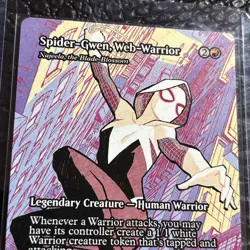 Spider-Gwen, Web-Warrior - Najeela, the Blade-Blossom (Borderless) NM - Image 3