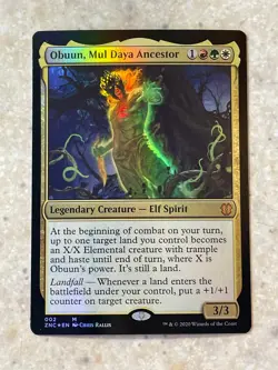 MTG NM Obuun, Mul Daya Ancestor Foil [Zendikar Rising Commander] - Image 1