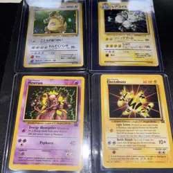 Kangaskhan Japanese Fossil Mewtwo Wotc Promo Regular Electabuzz Pokemon Stamped - Image 1