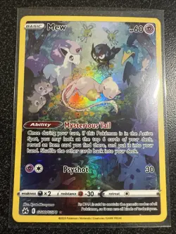 Pokemon Mew TCG Ultra Rare Full Art Galarian Gallery Crown Zenith GG10/GG70 - Image 1
