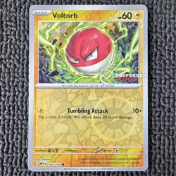 Pokemon 151 Voltorb Professor Program Stamped Reverse Holo 100/165 - Image 1