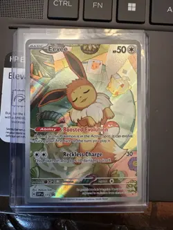 Pokemon Eevee TCG 173 Holo Promo Prismatic Evolutions Near Mint Condition - Image 1