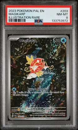 2023 POKEMON PAL EN-PALDEA EVOLVED #203 MAGIKARP PSA 8 - Image 1