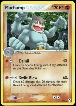 Pokemon TCG - Machamp 9/92 EX Legend Maker (2006) - Holo Rare - NM/LP - Image 1
