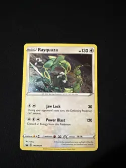 🔥Pokemon TCG-Rayquaza-SWSH029-Cosmos Holo Black Star Promo - Image 1