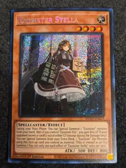 Yugioh Exosister Stella Prismatic Secret Rare MP23-EN253 1st Ed Near Mint - Image 1