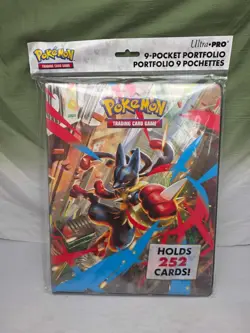 Ultra Pro Pokemon 9 Pocket Portfolio Binder MEGA EVOLUTION (Holds 252 Cards) - Image 1