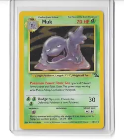 Muk Pokemon Card Fossil Set 13/62 Rare Holo 1999 Wizards Of The Coast Base Set - Image 1