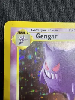 Pokemon Gengar Fossil 5/62 1st Edition Holo 1999 WOTC TCG Card - MP - Image 2