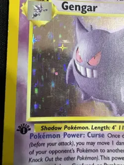 Pokemon Gengar Fossil 5/62 1st Edition Holo 1999 WOTC TCG Card - MP - Image 3