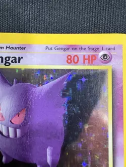 Pokemon Gengar Fossil 5/62 1st Edition Holo 1999 WOTC TCG Card - MP - Image 4